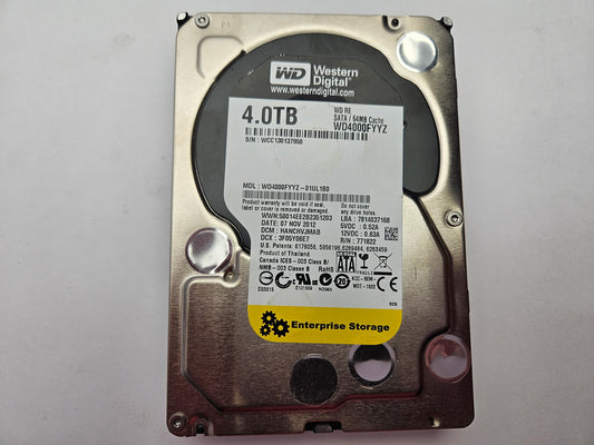 Western Digital WD Re WD4000FYYZ-01UL1B0 4TB 3.5" Desktop Hard Drive SATA