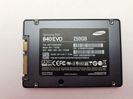 Samsung 840 EVO MZ-7TE250 250GB 2.5" Solid State Drive SATA SSD