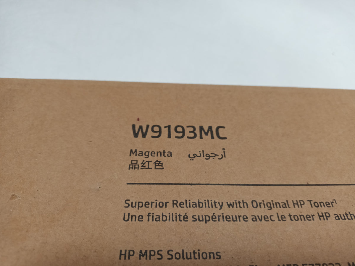 HP W9193MC Managed Toner Cartridge Magenta - Damaged Packaging
