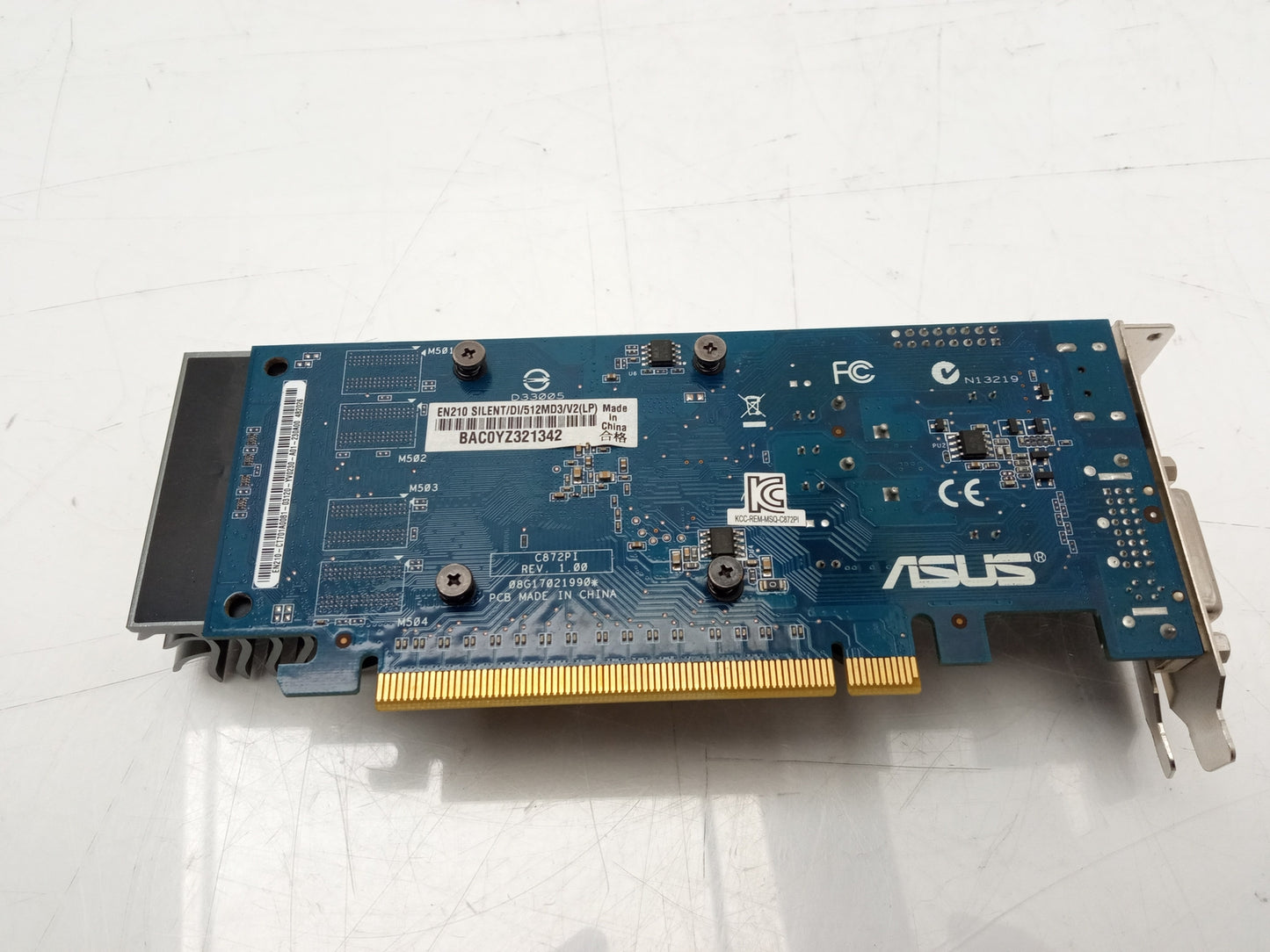 ASUS GeForce 210 512MB Low Profile Graphics Card EN210 Silent/DI/512MD3/V2(LP)