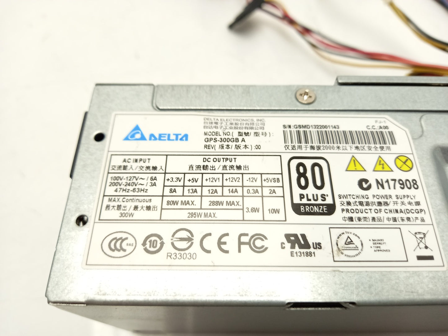 Delta Electronics 300W SFF Power Supply Unit GPS-300GB A