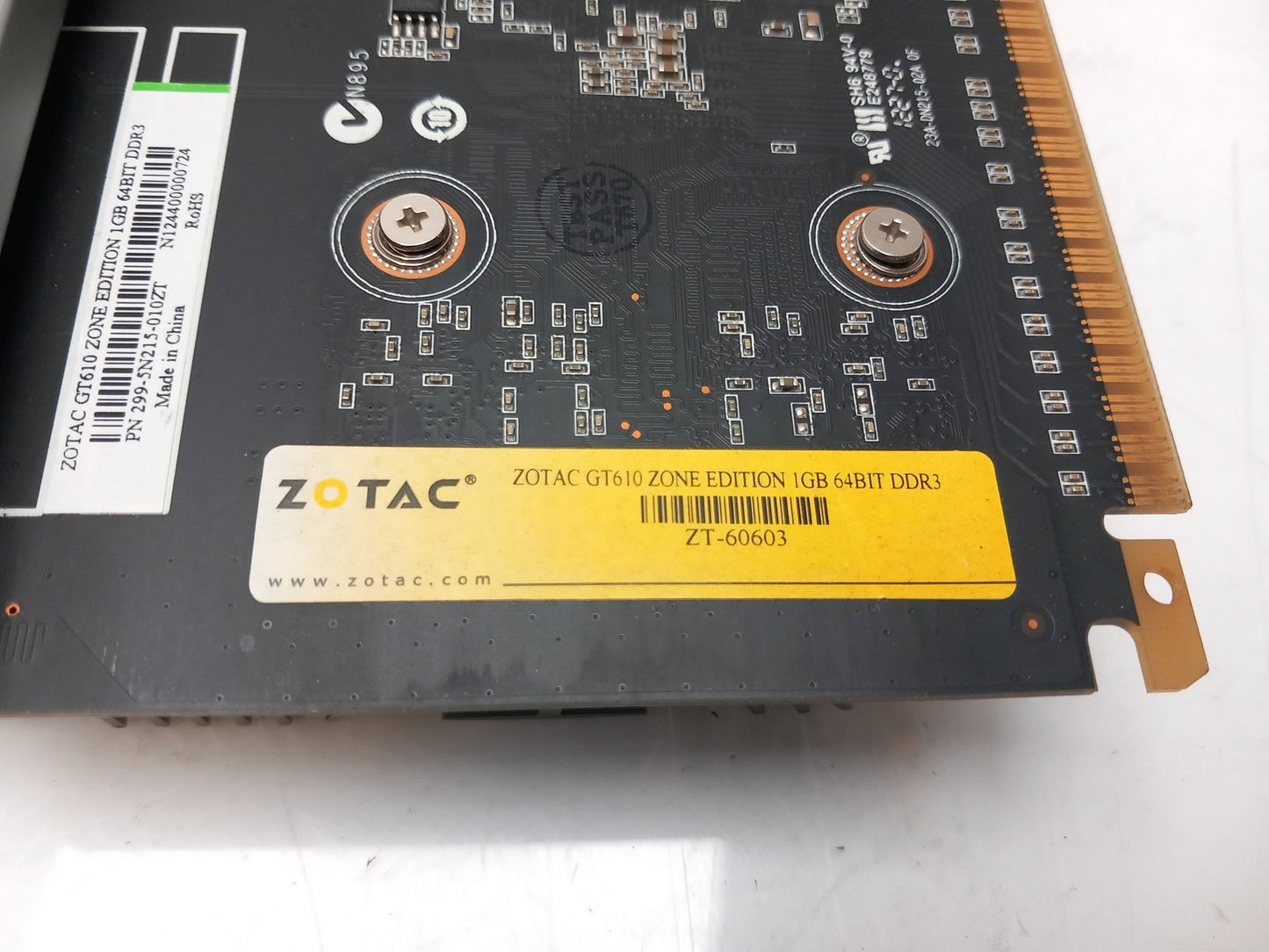 Zotac GeForce GT610 1GB DDR3 Video Graphics Card 299-5N215-010ZT ZT-60603