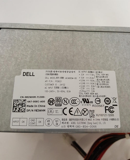 Dell XPS 8500 460W Power Supply Unit 082WHM 82WHM