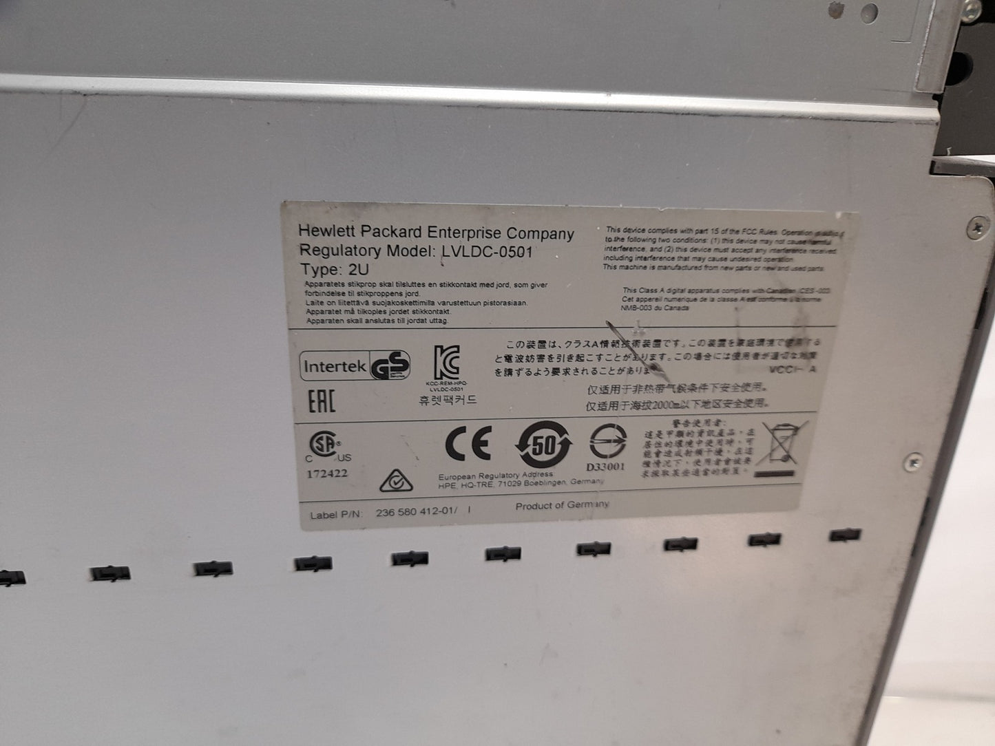 HP StorageWorks LVLDC-0501 MSL2024 2U Tape Library - LTO5 Tape Drive