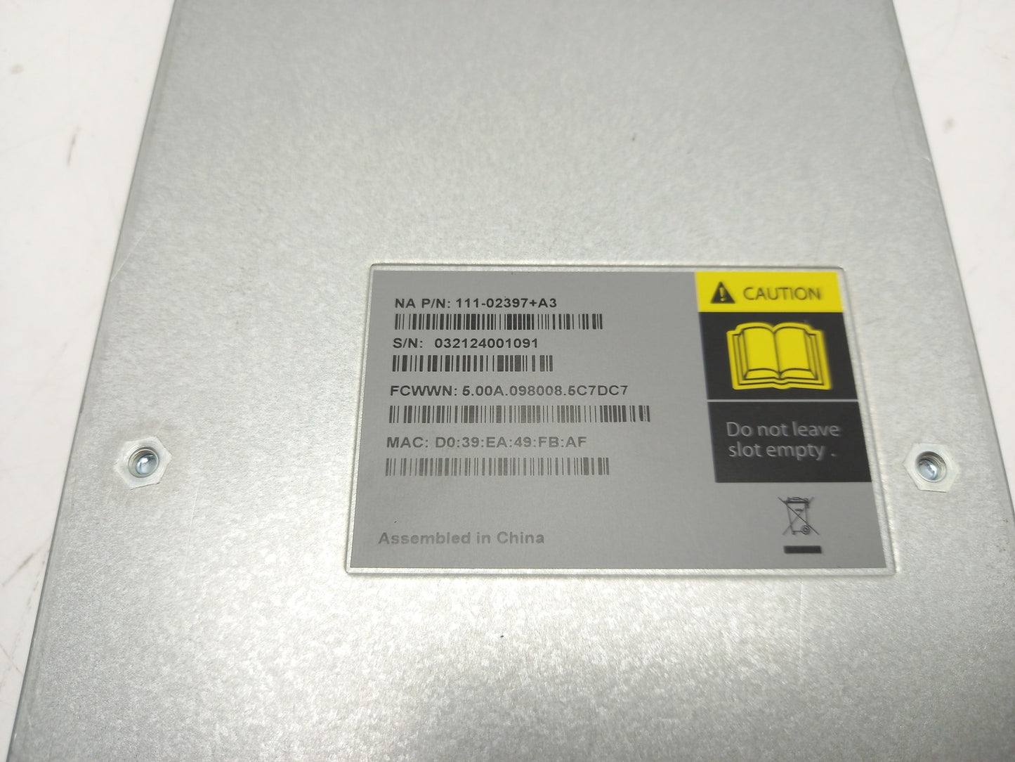 NetApp FAS9000 Quad Port 16GbE FC Adapter Module 111-02397+A3