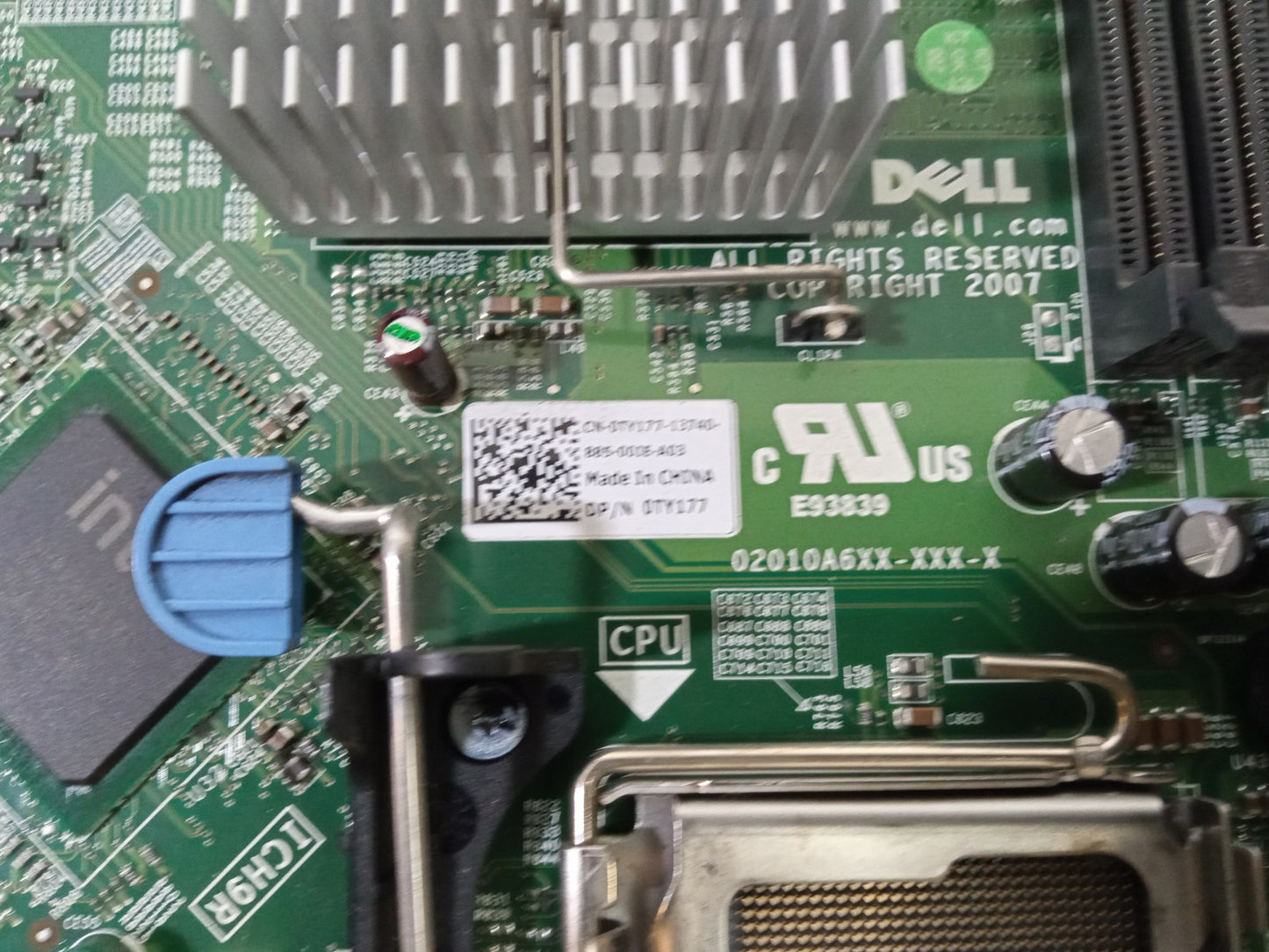 Dell PowerEdge T300 Socket LGA775 Motherboard With Tray 0TY177 TY177