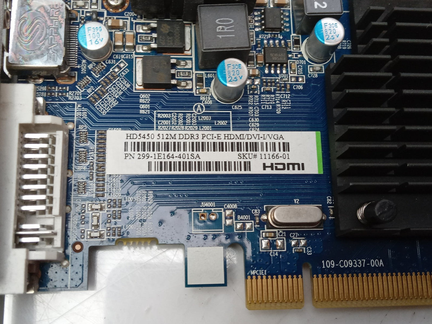 Sapphire ATI Radeon HD 5450 512MB Video Graphics Card 299-1E164-401SA