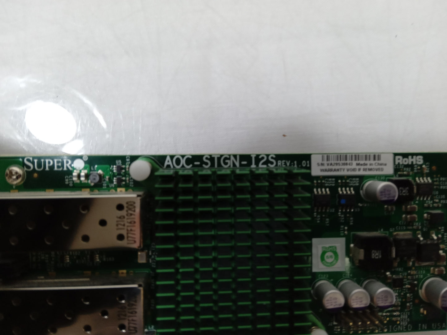 SuperMicro AOC-STGN-I2S Dual Port 10GbE SFP+ Low Profile PCIe Network Card