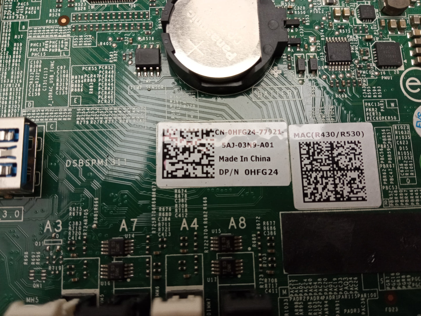 Dell PowerEdge R430 R530 Socket LGA2011 DDR4 Server Motherboard 0HFG24 HFG24