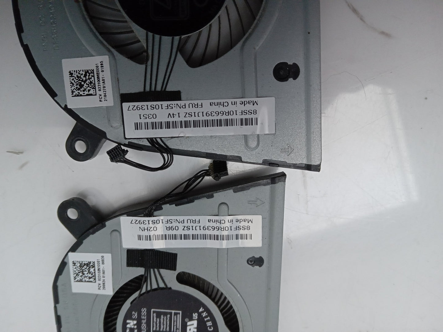 Lenovo ThinkBook 13s G2 ITL Laptop Left and Right Cooling Fans 5F10S13927