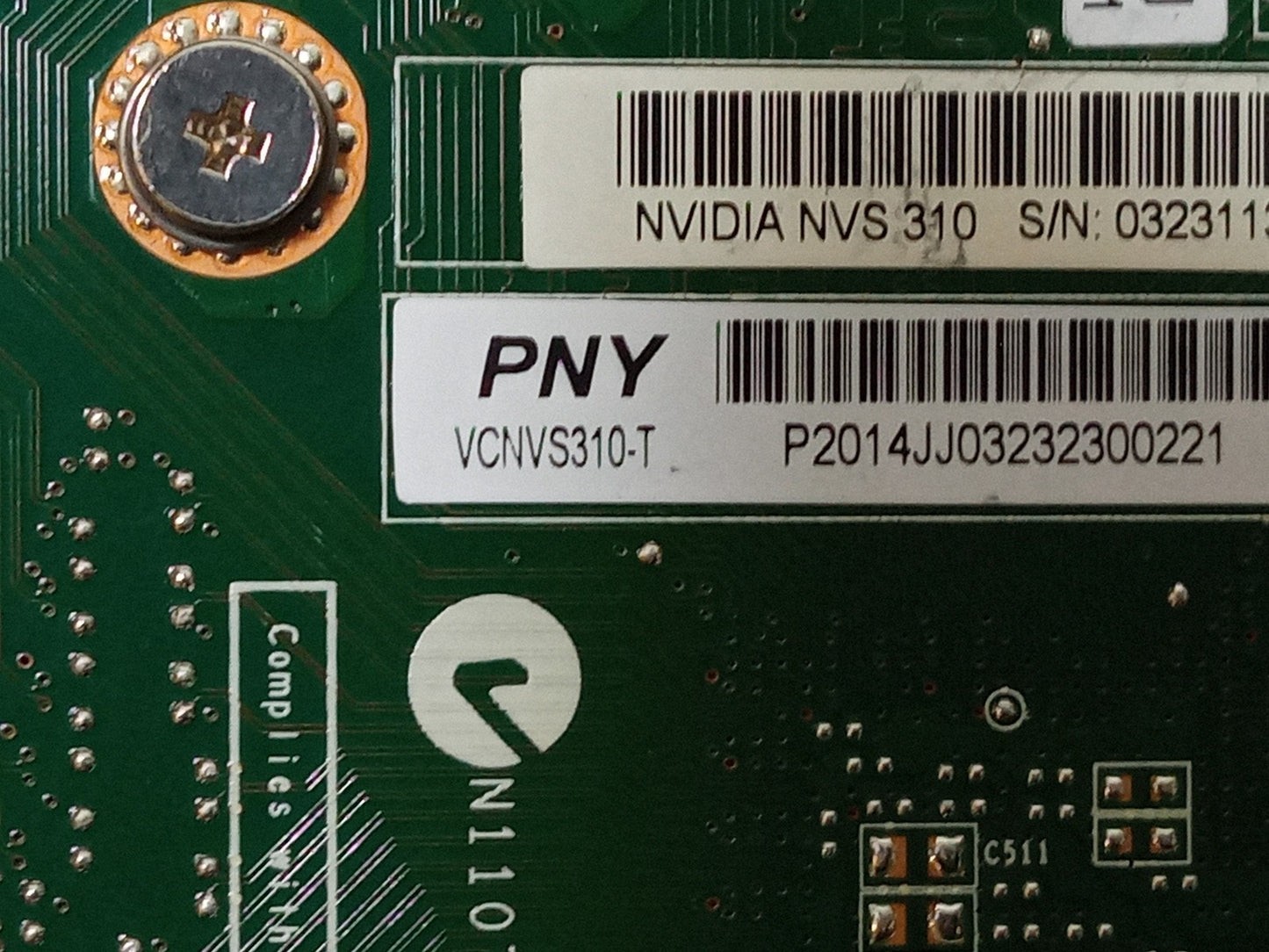 NVIDIA NVS 310 512MB PCI-E Dual Display Port LP Video Graphics Card VCNVS310-T