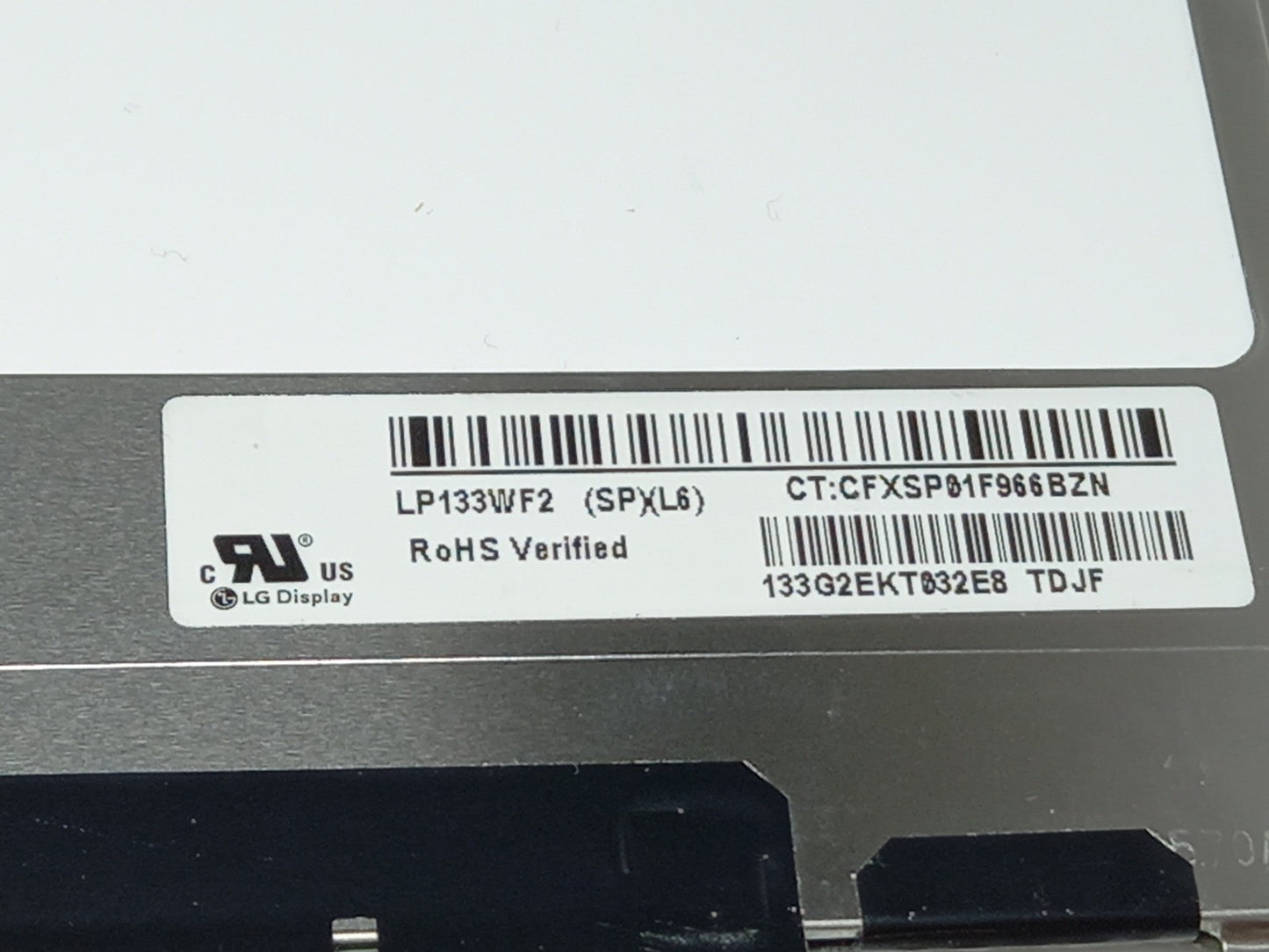 LG Display LP133WF2 (SP)(L6) 13.3" Laptop LCD Display Panel