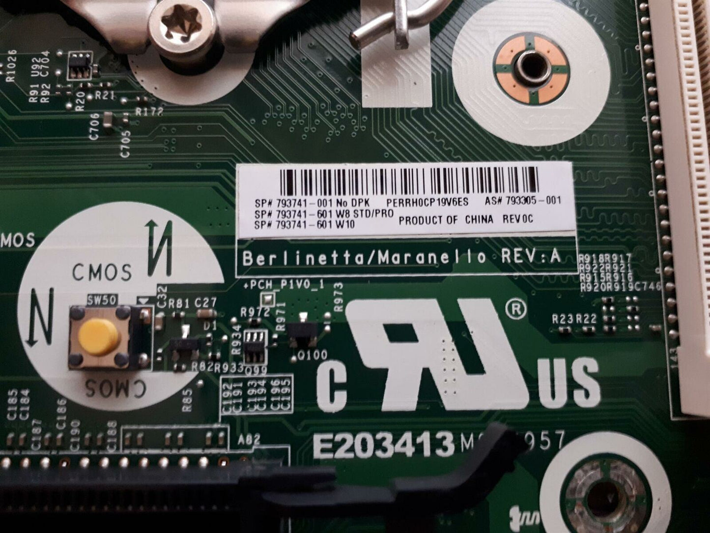 HP ProDesk 490 G3 LGA1151 Motherboard With I/O Shield 793305-001 793741-001