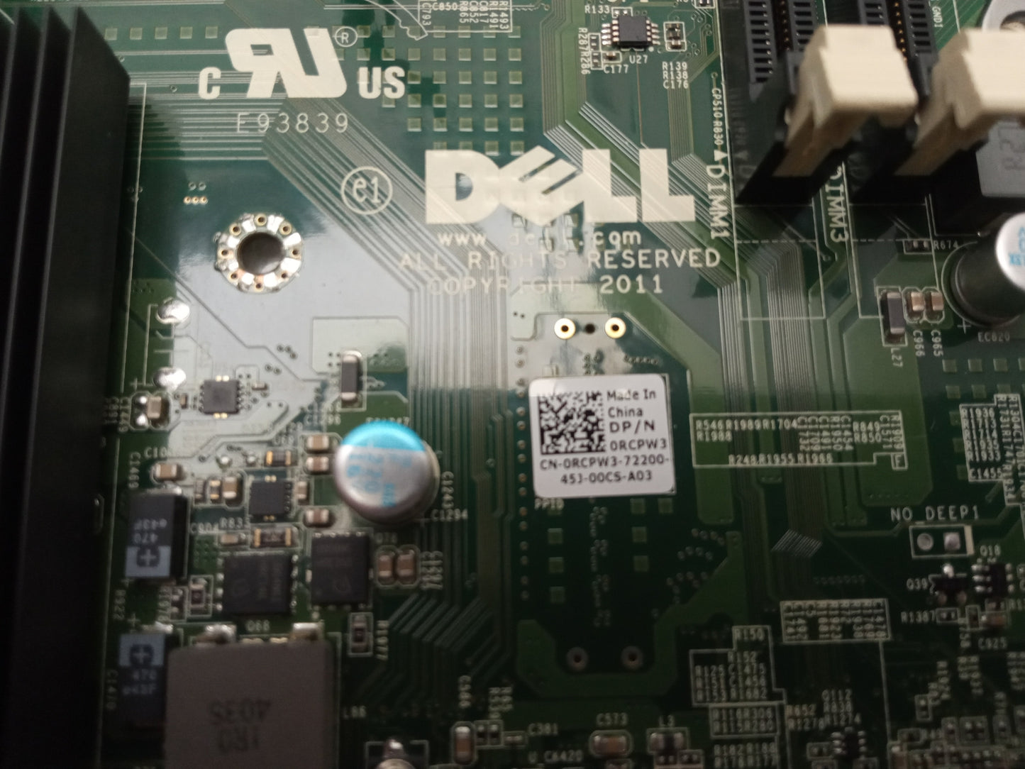 Dell Precision T3600 Socket LGA 2011 DDR3 PCIe Motherboard 0RCPW3 RCPW3