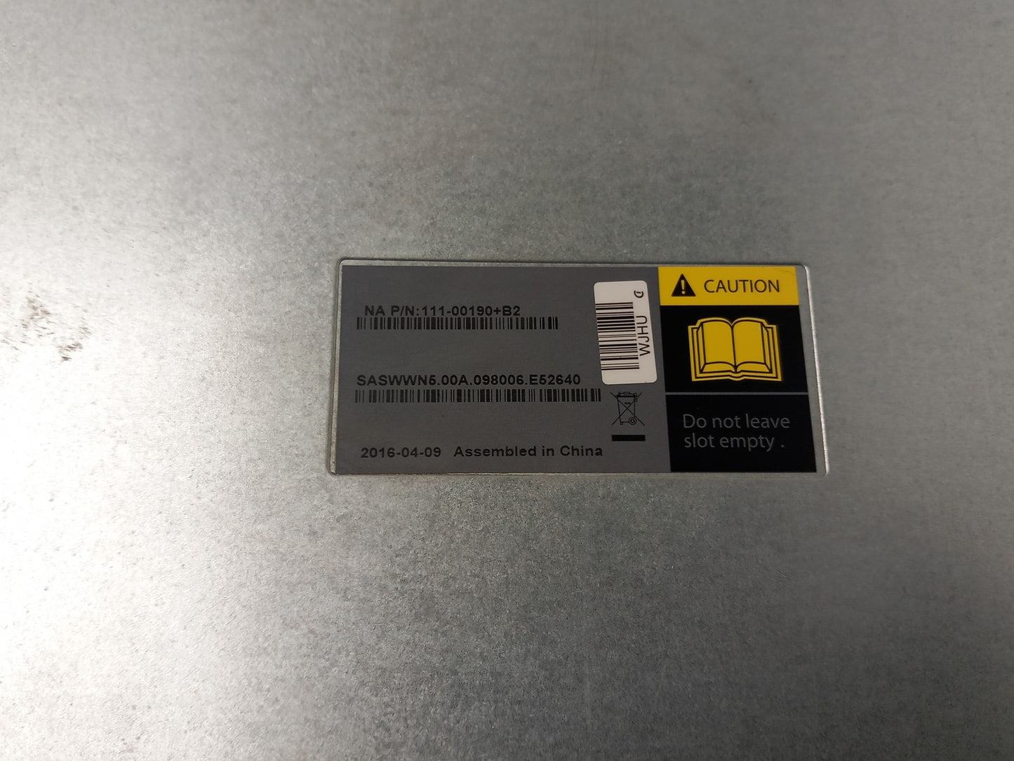 NetApp DS4246 IOM6 6Gbps SAS Controller Module X5713A-R6 111-00190+B2