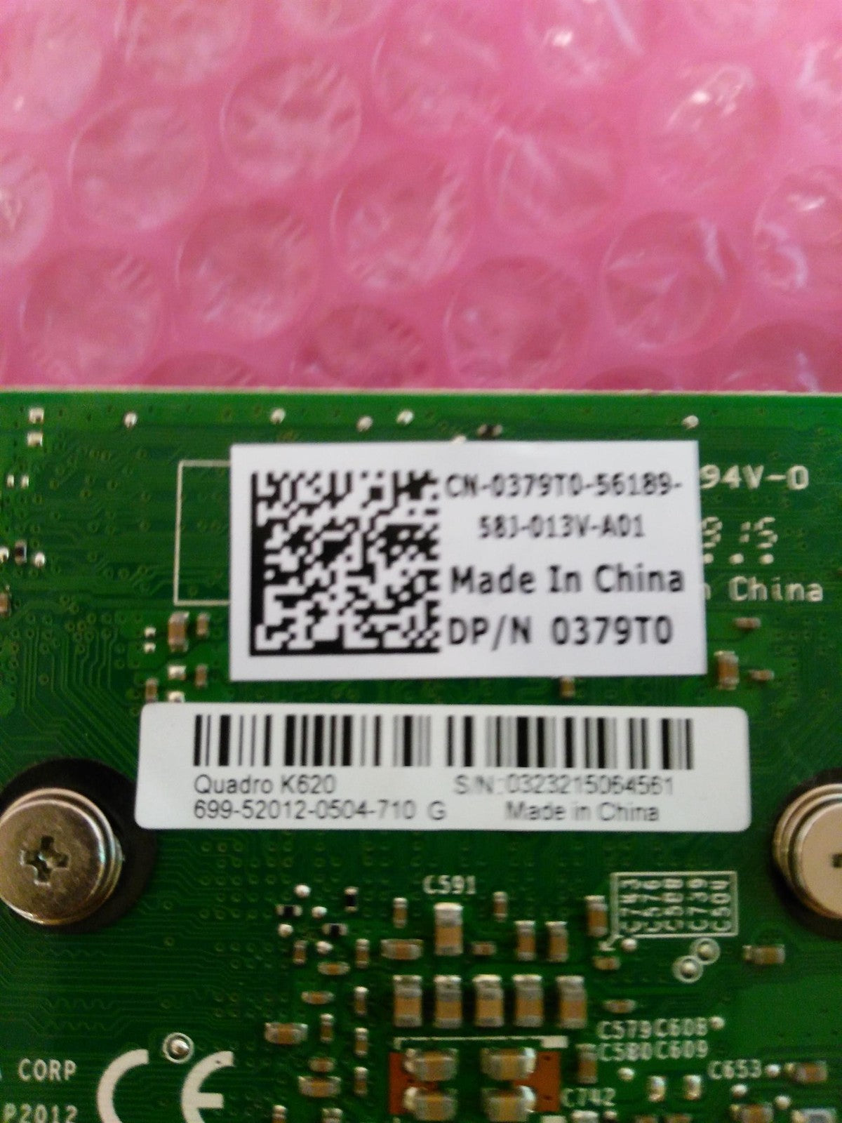 NVIDIA Quadro K620 2GB Video Graphics Video Card 0379T0 379T0