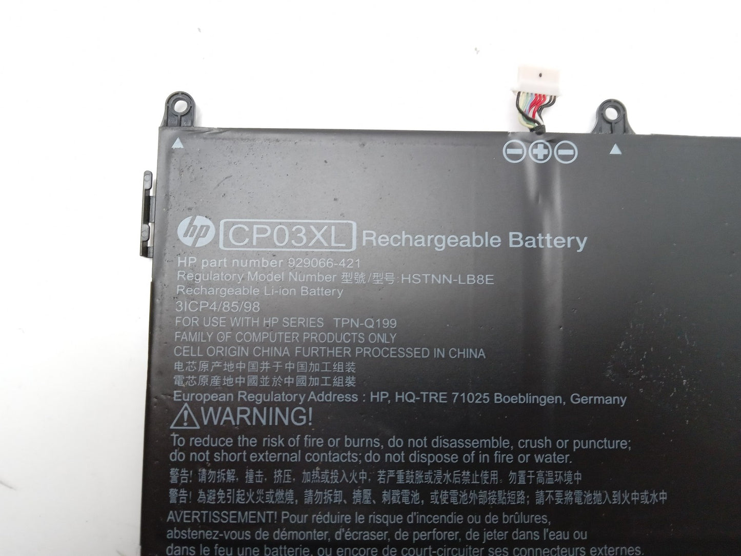 HP 60.9Wh 11.55V 5275mAh Replacement Laptop Battery CP03XL