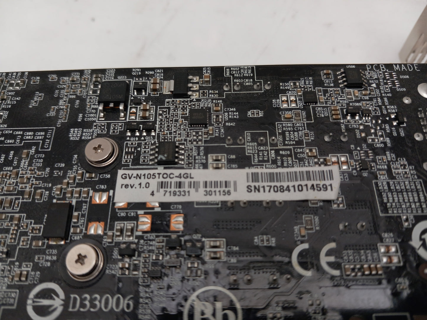 Gigabyte GeForce GTX1050Ti 4GB DDR5 PCIe Video Graphics Card GV-N105TOC-4GL