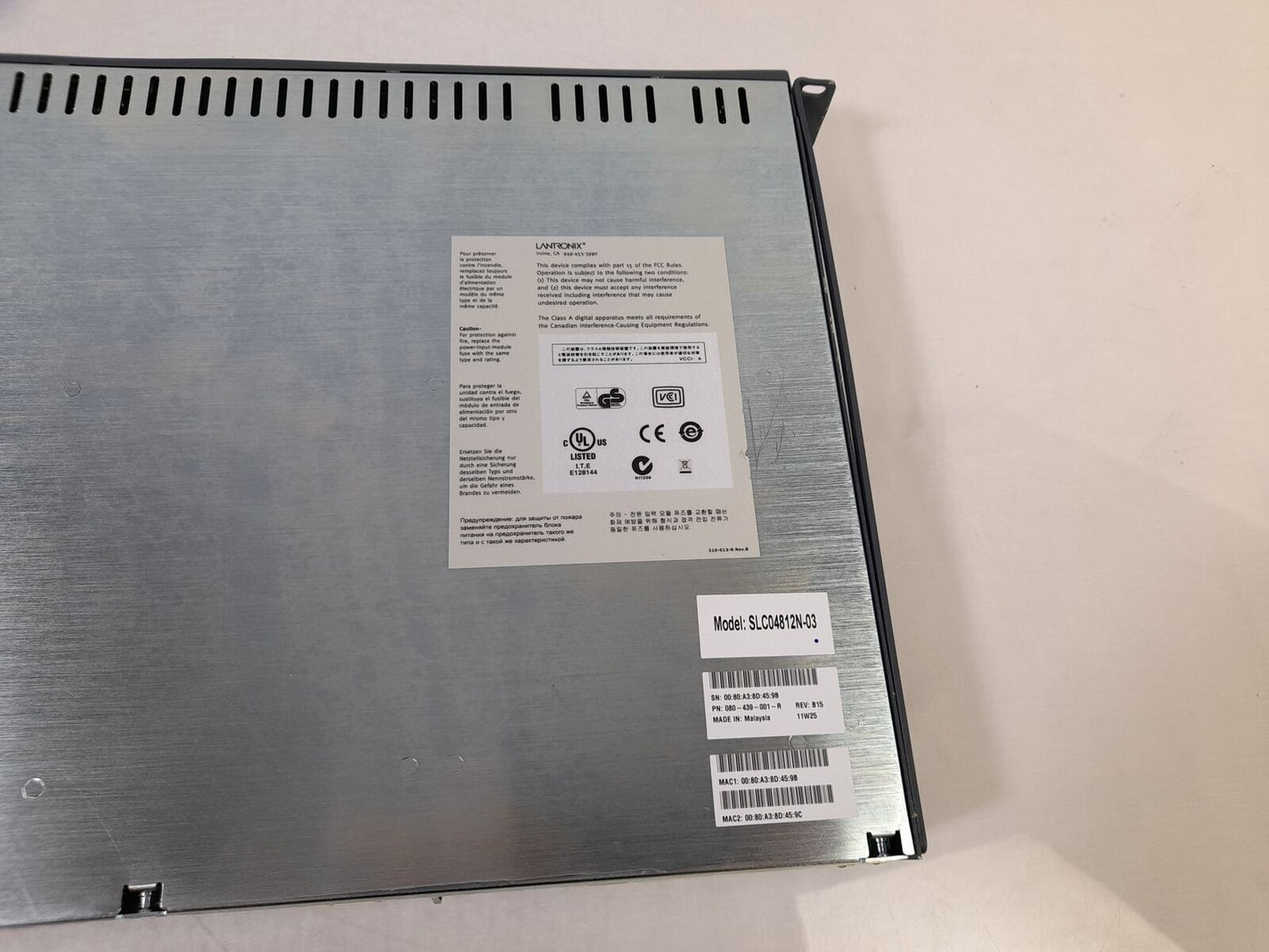 Lantronix SLC04812N-03 SecureLinx 48 Port Console Manager
