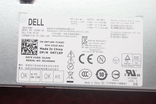 Dell OptiPlex 3020 7020 9020 SFF 255W Power Supply Unit 0NT1XP NT1XP