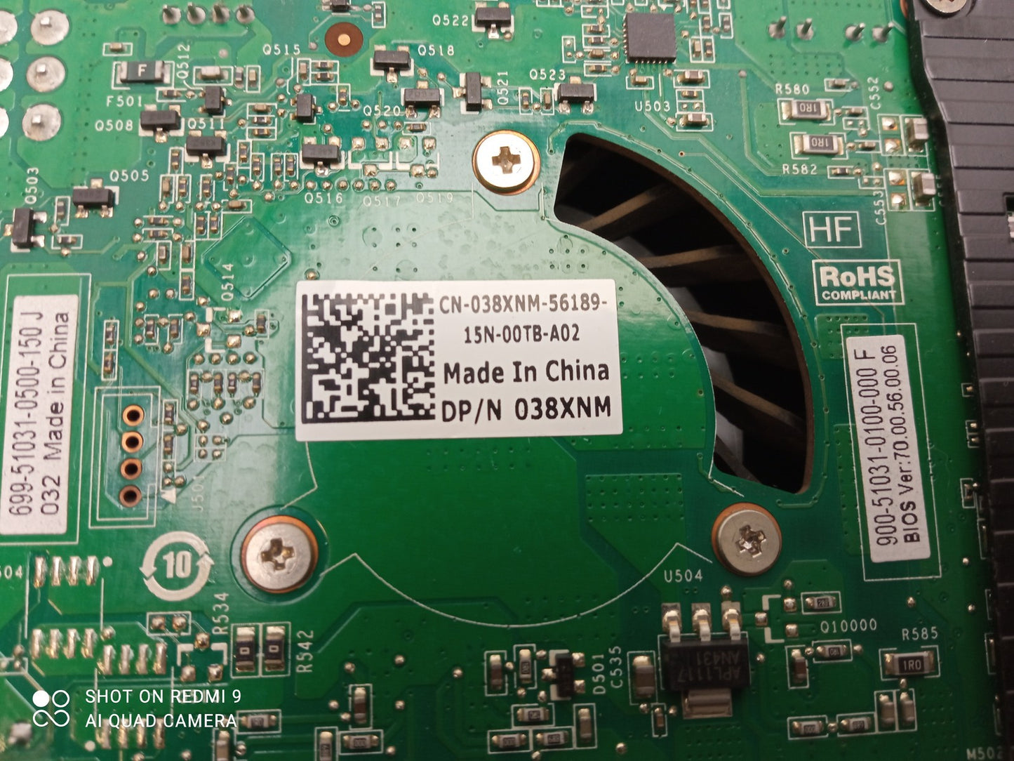 NVIDIA Quadro 4000 2GB GDDR5 Video Graphics Card Dell 038XNM 38XNM