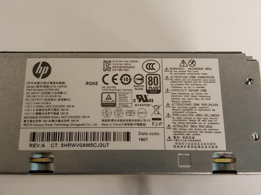 HP ProDesk G5 180W Power Supply Unit L07658-002 D18-180P2A