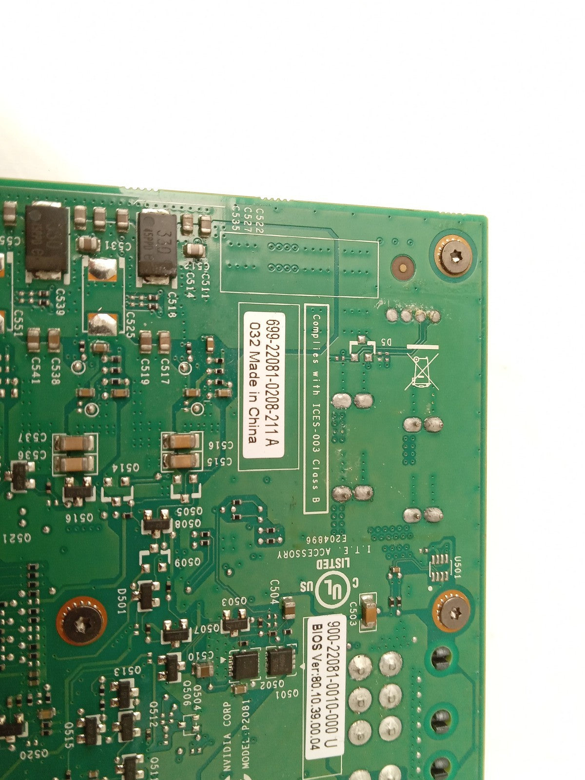 Nvidia Tesla K20 5GB Video Graphics Accelerator Card 669-22081-0208-211 A