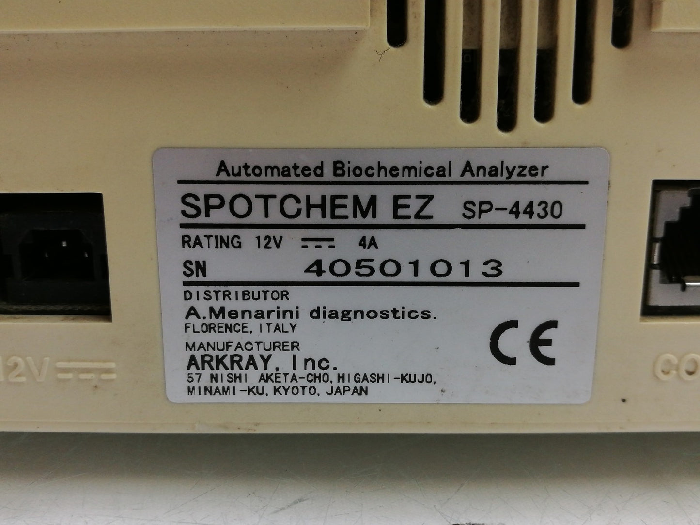 Arkray SP-4430 Spotchem EZ Biochemical Analyzer - Untested