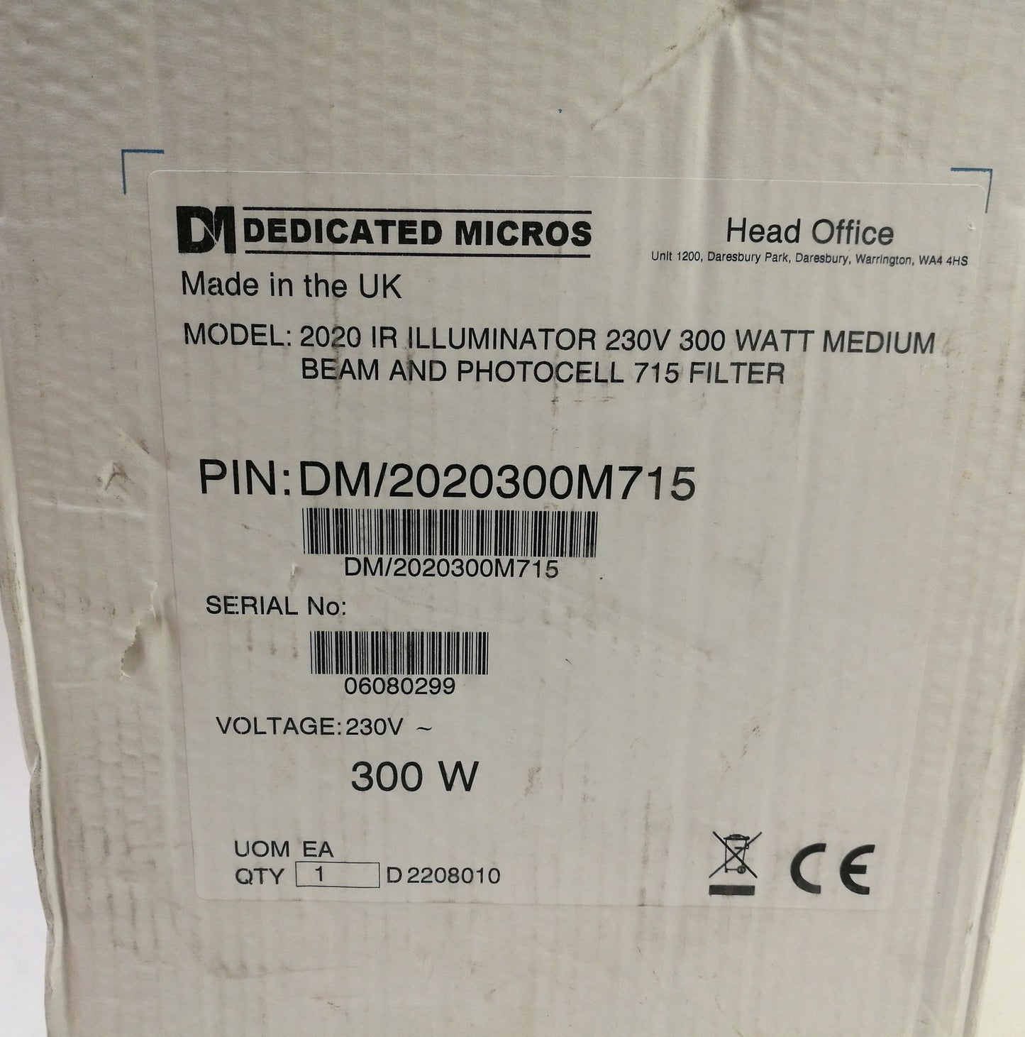 Dennard 2020/300M 300W IR Infrared Illuminator DM/2020300M715