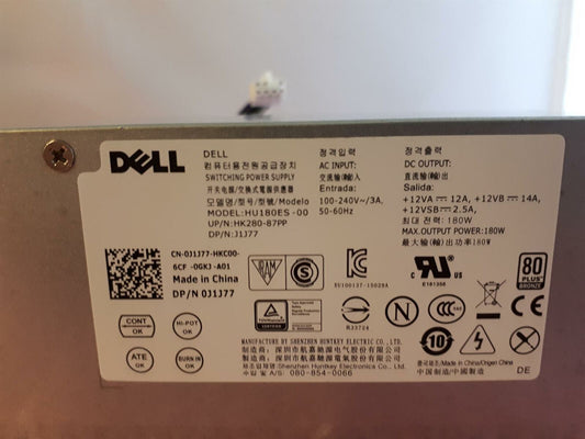 Dell OptiPlex 3040 5040 180W Power Supply Unit 0J1J77 J1J77