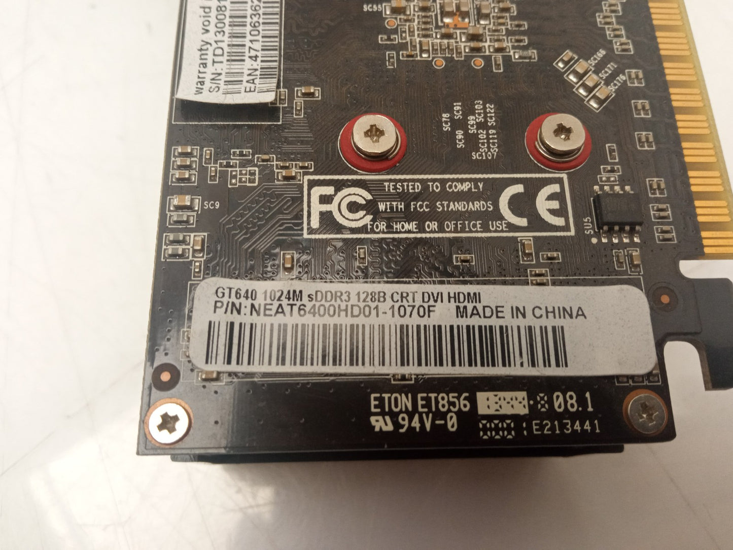 Palit GeForce GT640 1GB DDR3 PCIe Video Graphics Card NEAT6400HD01-1070F