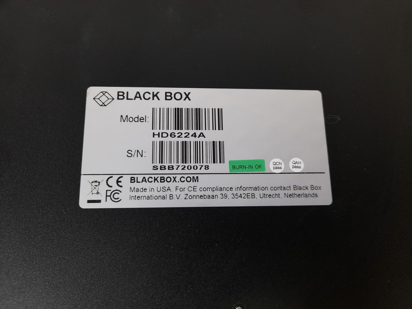 BlackBox HD6224A 4K60 4 Port HDMI Dual-Monitor KVM Switch - With Power Supply