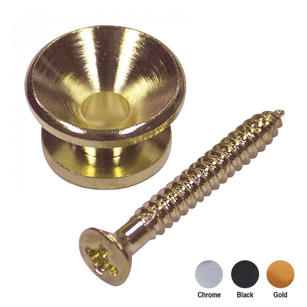 Guitar Tech GT916 End Pins Gold ~ 24 Pack