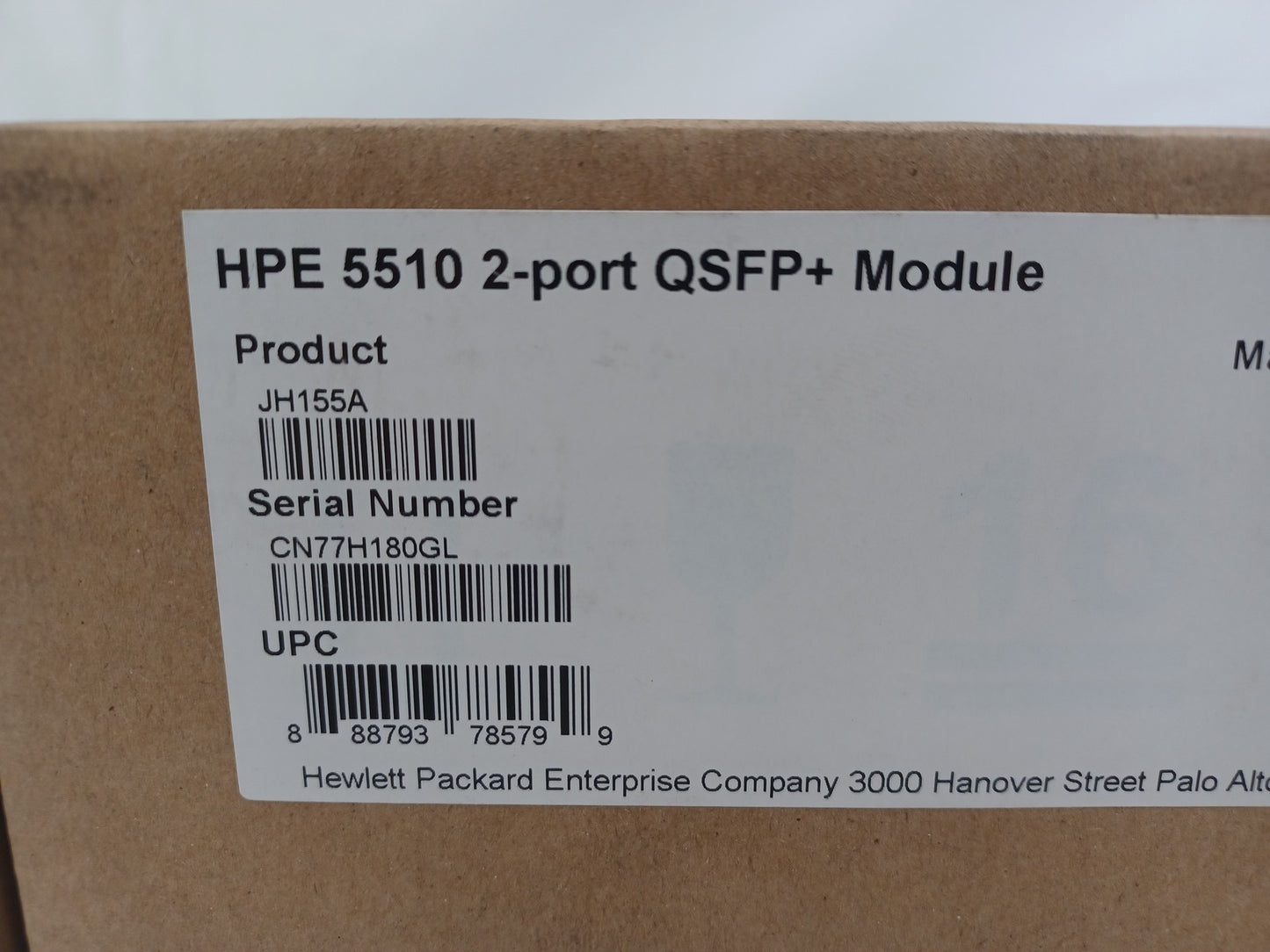 HPE JH155A 5510 2 Port 40GB QSFP+ Module