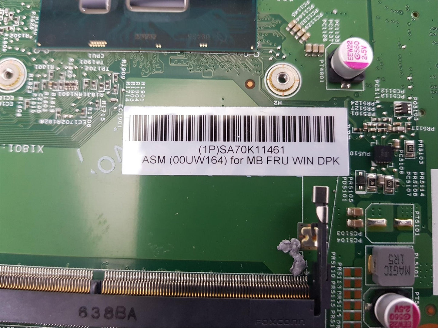 Lenovo ThinkCentre X1 AIO Motherboard With i5-6200U 2.30 GHz CPU 00UW164