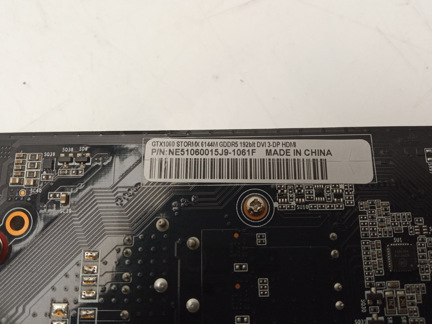 Palit Nvidia GTX1060 StormX 6GB DDR5 PCIe Video Graphics Card NE51060015J9-1061F