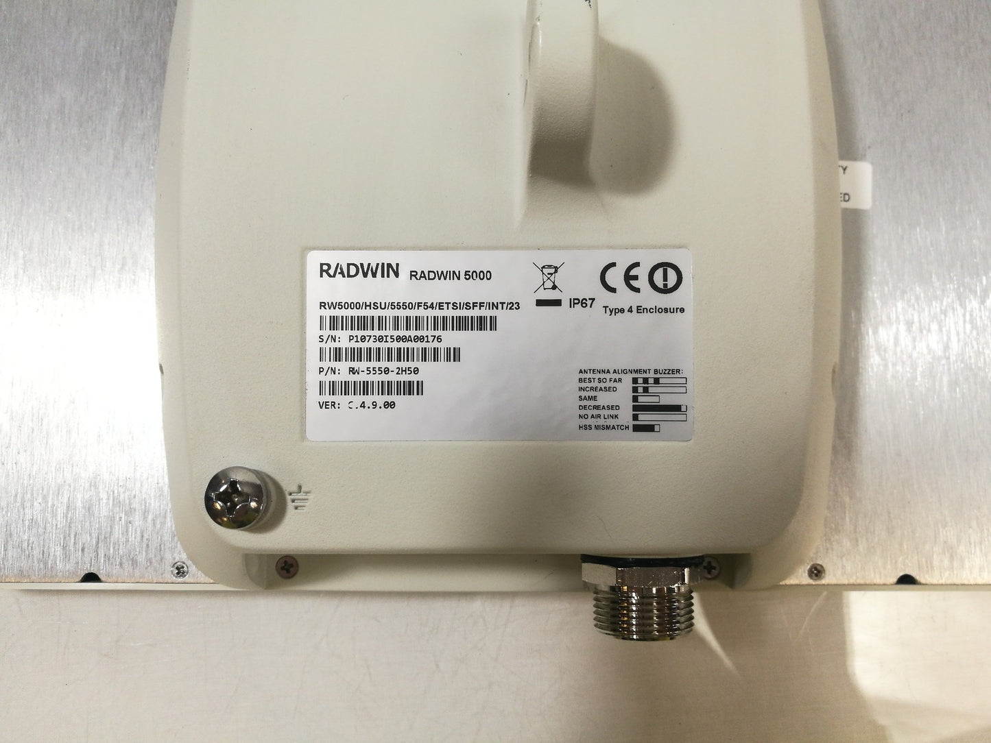 Radwin 5000 RW-5550-2H50 5GHz Subscriber Unit Radio
