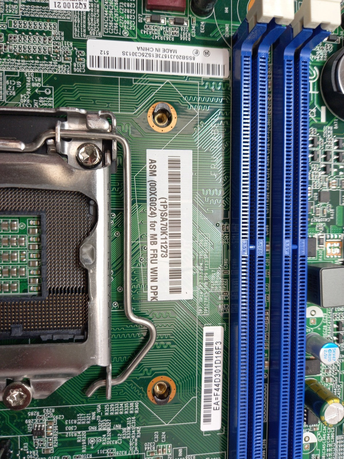 Lenovo ThinkCentre S500 Socket LGA1150 DDR3 Motherboard 00XG024 With I/O Shield