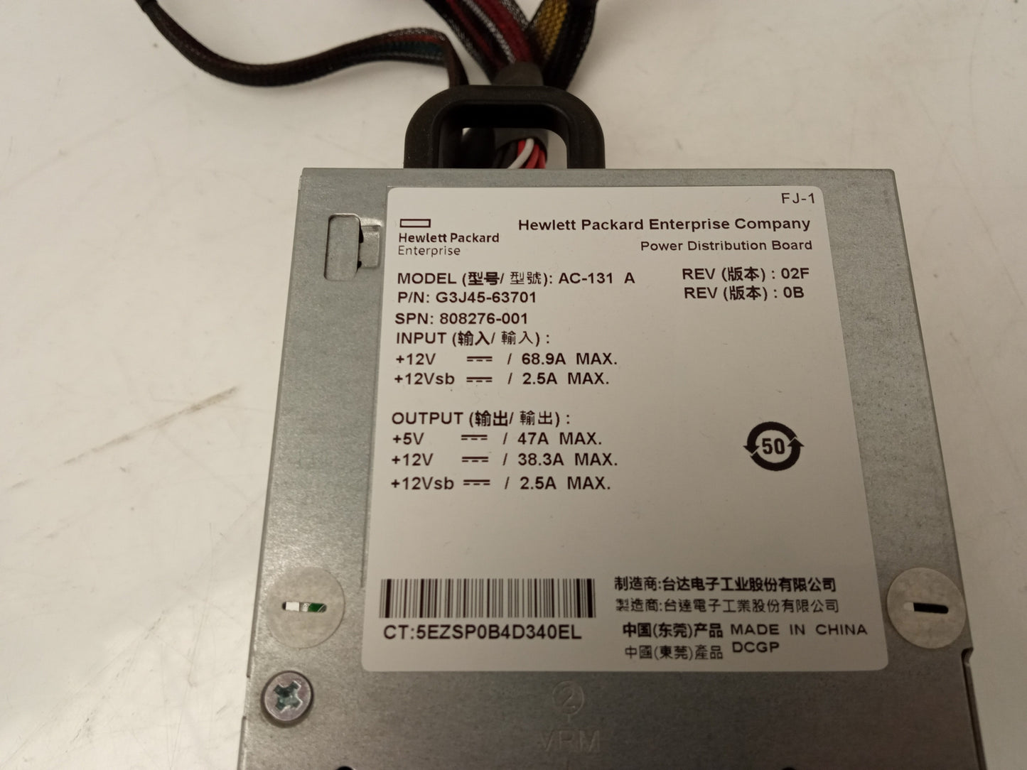 HPE StoreVirtual 3200 Power Distribution Unit G3J45-63701 808276-001