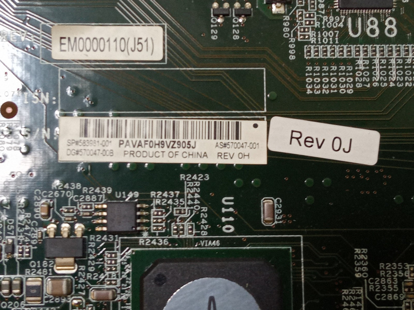 HP Proliant DL385 G7 Dual Socket G34 Server Motherboard with Tray 570047-001