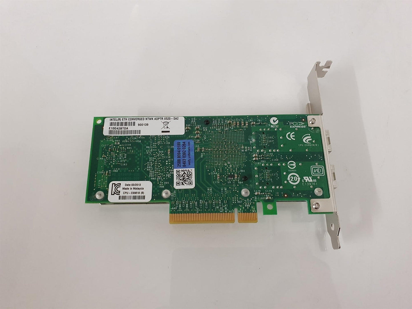 Intel X520-DA2 10GbE SFP+ PCI-E Network Interface Card E10G42BTDA