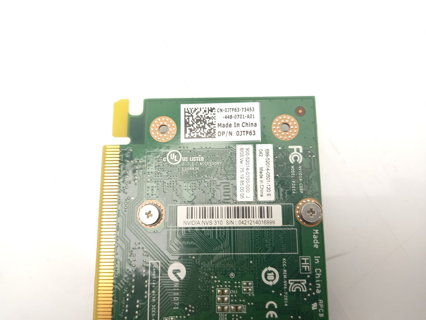 Job Lot 4x Dell Nvidia NVS 310 512B DDR3 PCIe Video Graphics Card 0JTF63 JTF63