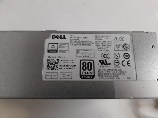 Dell OptiPlex 3040 5040 7040 SFF 240W Power Supply Unit 00M1C3 0M1C3