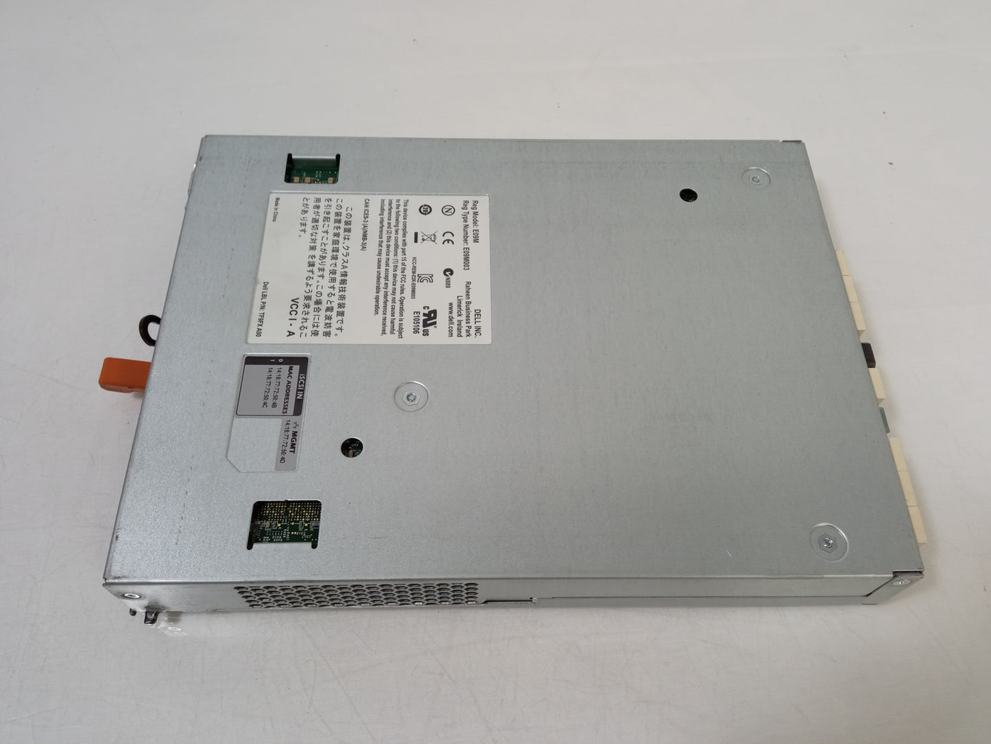 Dell EqualLogic 10GBE iSCSI Type 15 Controller Module 0WT92N WT92N