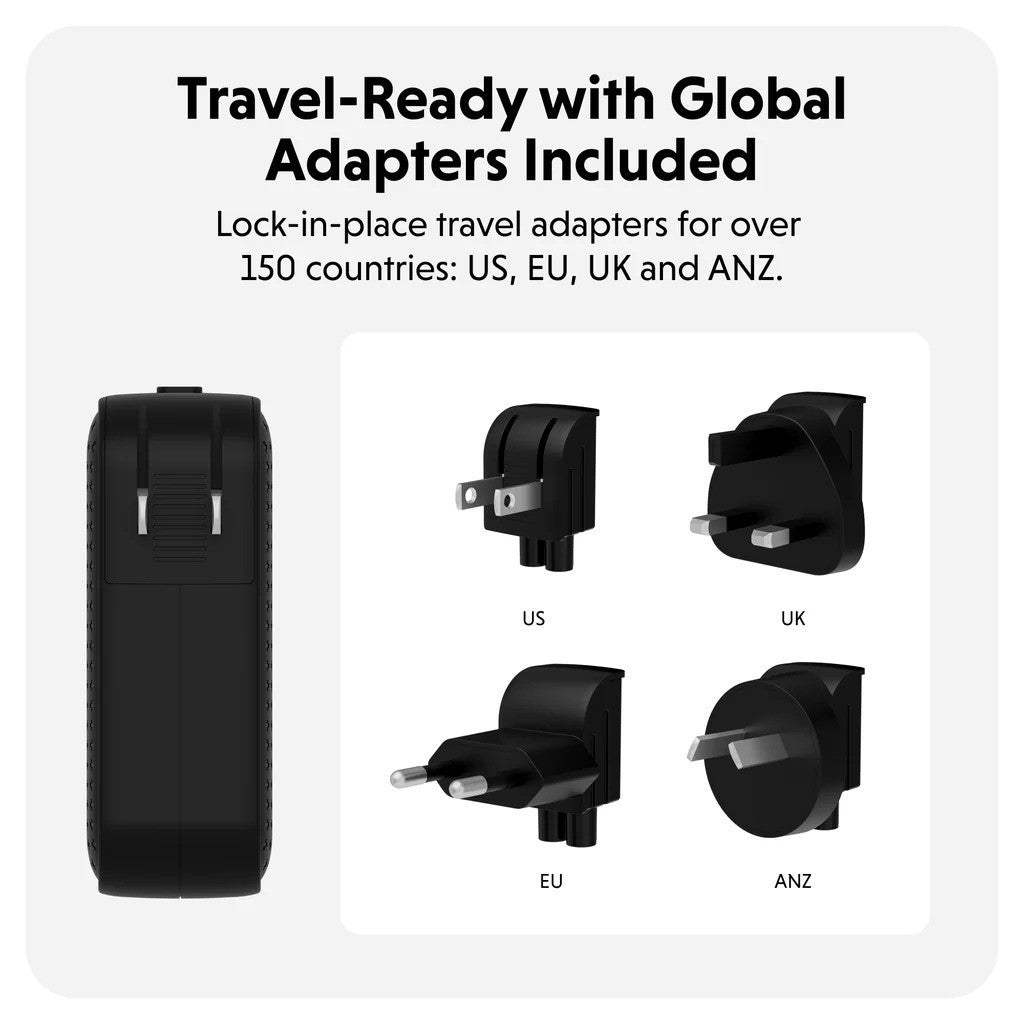 Targus HyperJuice 100W USB-C GaN Travel Charger Black HJ1002BKWWGL