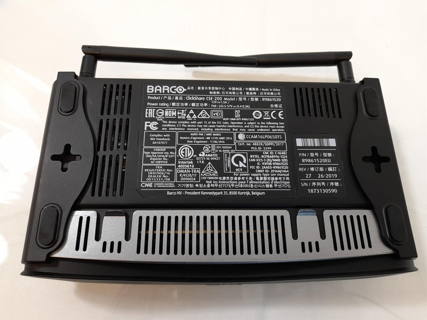 Barco ClickShare CSE-200 Wireless Presentation System With Power Supply