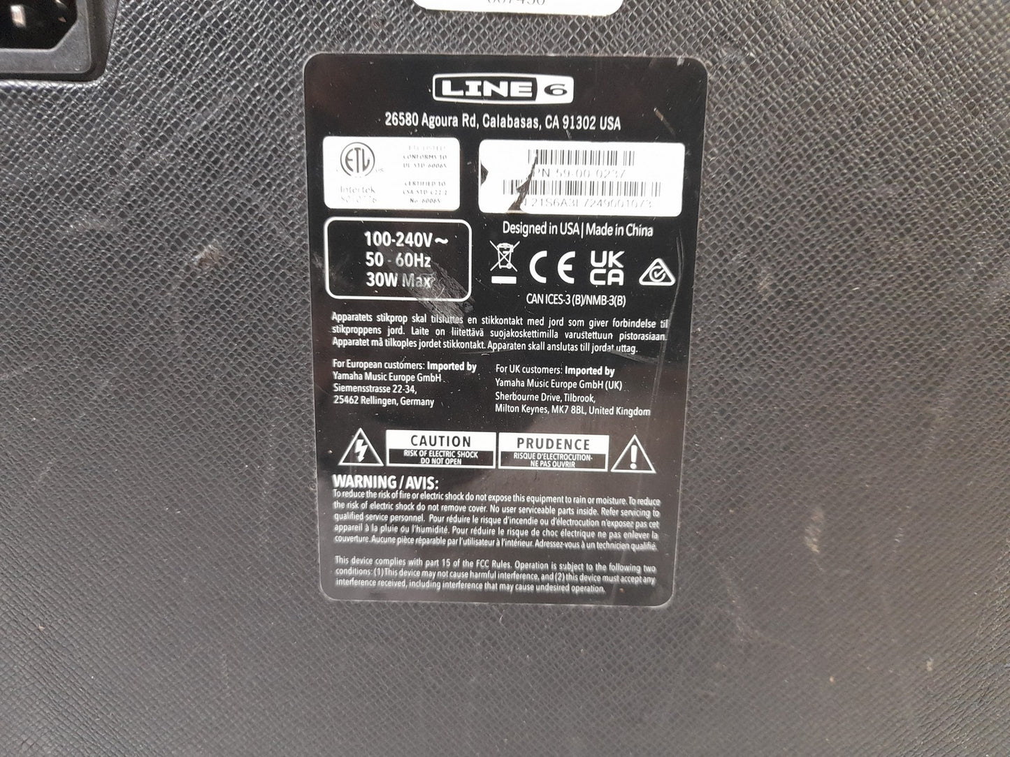 Line 6 Spider V20 MkII Combo Guitar Amplifier