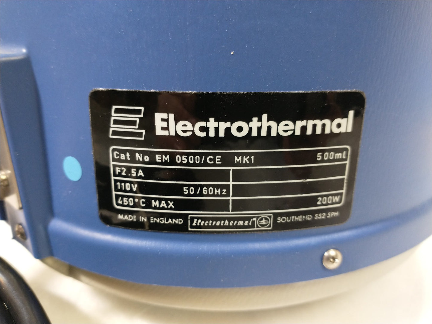 Electrothermal EM0500/CE Mk1 110V 200W Heating Mantle
