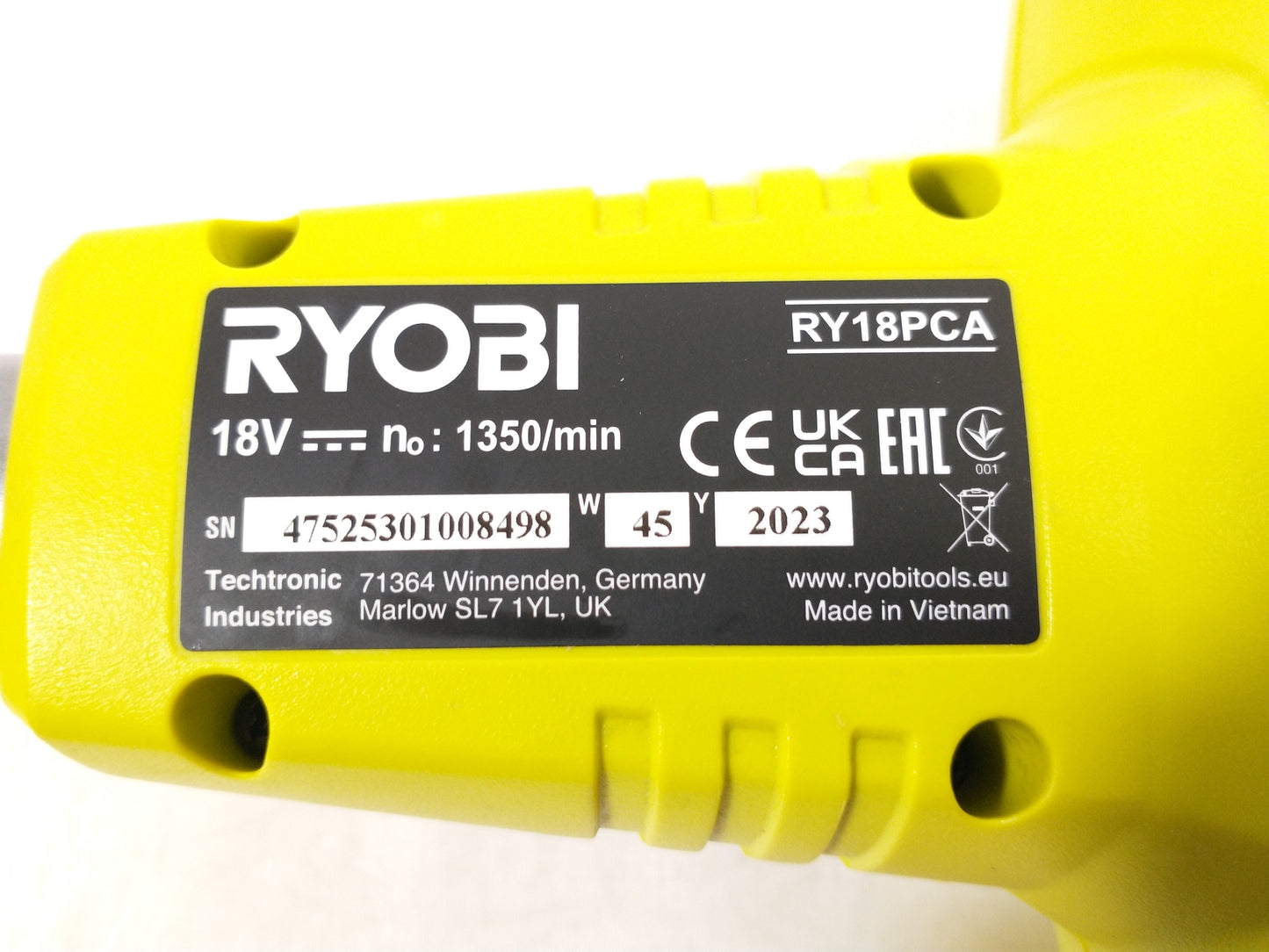 Ryobi ONE+ RY18PCA-0 18v Wire Brush Patio Cleaner - Bare Tool