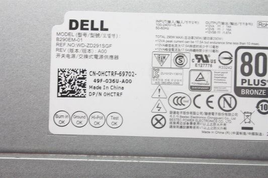 Dell Precision T1700 290W Power Supply Unit 0HCTRF HCTRF